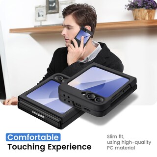 Foto 6 | Foto 6 | Funda De Teléfono Ruky Para Samsung Galaxy Z Flip 6 Negra - Venta Internacional.