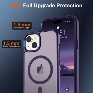 Foto 4 | Foto 4 | Funda Magnética Supfine Para Iphone 15, Color Morado Oscuro - Venta Internacional.