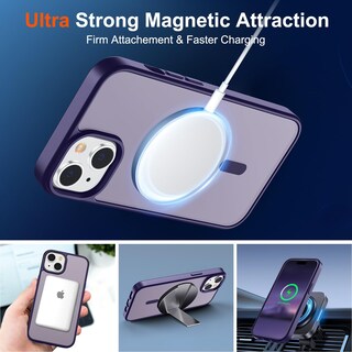 Foto 5 | Foto 5 | Funda Magnética Supfine Para Iphone 15, Color Morado Oscuro - Venta Internacional.
