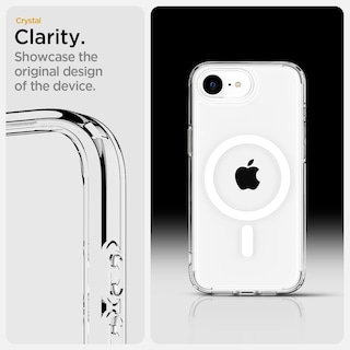 Foto 3 | Foto 3 | Funda Spigen Ultra Hybrid Magfit Para Iphone 16e, Color Blanco Transparente - Venta Internacional.