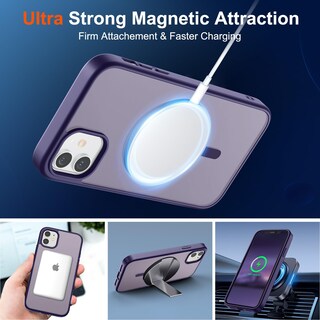 Foto 5 | Foto 5 | Funda Magnética Supfine Para Iphone 11 Con Magsafe, Color Morado Oscuro - Venta Internacional.