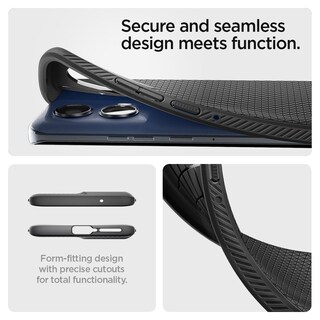 Foto 4 | Foto 4 | Funda Spigen Liquid Air Para Motorola Edge 2024, Color Negro Mate - Venta Internacional.