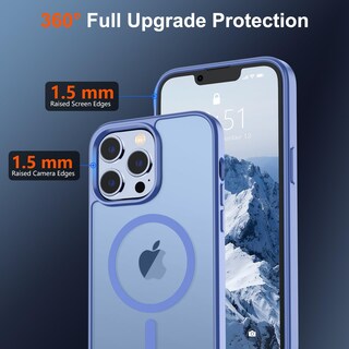 Foto 4 | Foto 4 | Funda Magnética Supfine Para Iphone 13 Pro Max, Azul Y Morado - Venta Internacional.