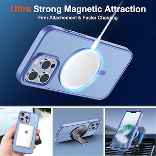 Foto 5 | Foto 5 | Funda Magnética Supfine Para Iphone 13 Pro Max, Azul Y Morado - Venta Internacional.