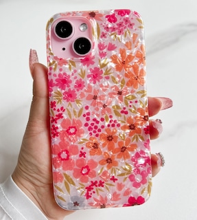 Foto 6 | Foto 6 | Funda Qokey Para Iphone 14/13 De 6.1 Pulgadas, Diseño Floral Rosa - Venta Internacional.