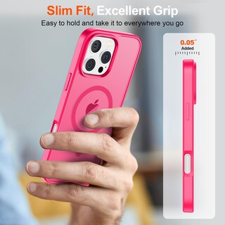 Foto 7 | Foto 7 | Funda Magnética Supfine Para Iphone 16 Pro, Color Rosa Intenso - Venta Internacional.