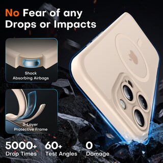 Foto 4 | Foto 4 | Funda De Teléfono Tocol Magnetic Para Iphone 16 Pro Max De 6.9 Pulgadas, Color Dorado - Venta Internacional.