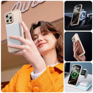 Foto 6 | Foto 6 | Funda De Teléfono Tocol Magnetic Para Iphone 16 Pro Max De 6.9 Pulgadas, Color Dorado - Venta Internacional.