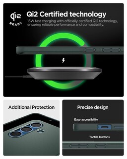 Foto 3 | Foto 3 | Funda Spigen Thin Fit Magfit Para Samsung Galaxy S25, Color Verde - Venta Internacional.