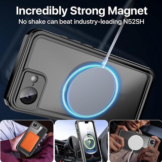Foto 7 | Foto 7 | Funda Aicase Para Iphone 16e, Impermeable Y Transparente Con Magsafe - Venta Internacional.