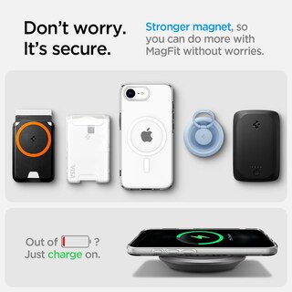 Foto 6 | Foto 6 | Funda Magfit De Cristal Líquido Spigen Para Iphone 16e, Color Blanco Transparente - Venta Internacional.