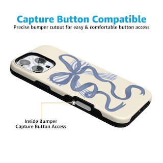 Foto 3 | Foto 3 | Funda Para Teléfono Casely Heartstrings Blue Bow Coquette Para Iphone 16 Pro Max - Venta Internacional.