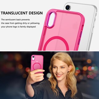 Foto 6 | Foto 6 | Funda Guagua Para Iphone Xr Con Soporte A Prueba De Golpes, Color Rosa Intenso - Venta Internacional.