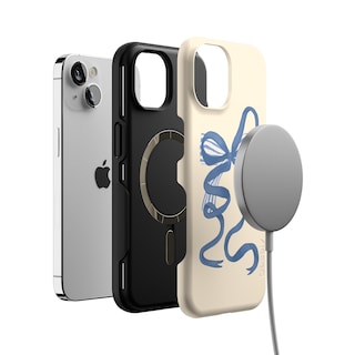 Foto 4 | Foto 4 | Funda Para Teléfono Casely Heartstrings Blue Bow Para Iphone 13 Magsafe - Venta Internacional.