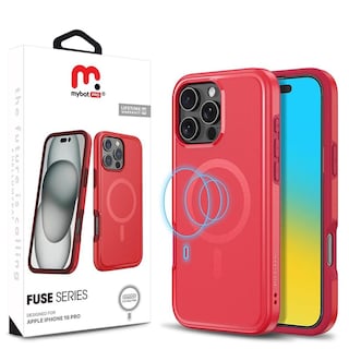 Foto 8 | Foto 8 | Funda Mybat Fuse con Magsafe para iPhone 16 Pro Roja