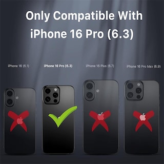 Foto 3 | Foto 3 | . Funda Mybat Maverick Magsafe Clip Para Iphone 16 Pro - Ciruela Con Mica