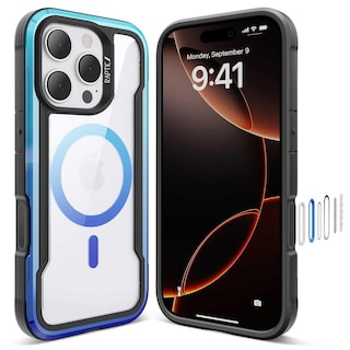 Foto 4 | Foto 4 | . Funda Raptic Shield Para Iphone 16 Pro Max Azul Compatible Con Magsafe