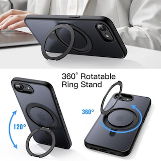 Foto 3 | Foto 3 | Funda De Teléfono Jetech Con Anillo Giratorio De 360° Para Iphone 16e, 6.1 Pulgadas, 2025 - Venta Internacional.