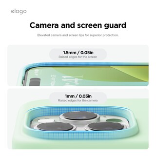 Foto 5 | Foto 5 | Funda De Teléfono Elago Compatible Con Iphone 16 Pro Max Soft Mint - Venta Internacional.