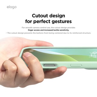 Foto 6 | Foto 6 | Funda De Teléfono Elago Compatible Con Iphone 16 Pro Max Soft Mint - Venta Internacional.