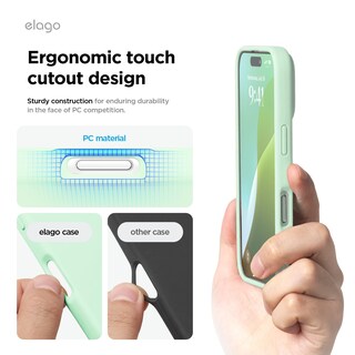 Foto 7 | Foto 7 | Funda De Teléfono Elago Compatible Con Iphone 16 Pro Max Soft Mint - Venta Internacional.