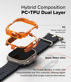 Foto 4 | Foto 4 | Funda Protectora Ringke Fusion Compatible Con Apple Watch Ultra - Venta Internacional.