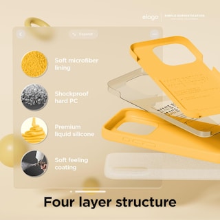 Foto 4 | Foto 4 | Funda De Teléfono Elago Liquid Silicone Para Iphone 15 Pro 6.1 Pulgadas Sun - Venta Internacional.