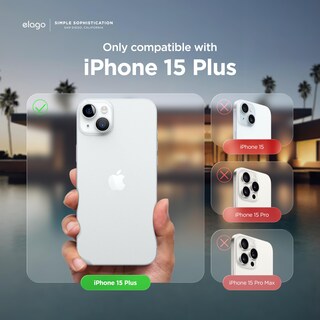 Foto 2 | Foto 2 | Funda De Teléfono Elago Compatible Con Iphone 15 Plus De Silicona, Color Marrón - Venta Internacional.