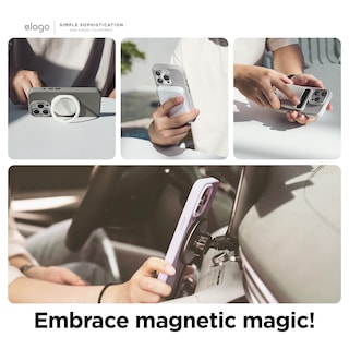 Foto 3 | Foto 3 | Funda Elago Magnetic Silicone Para Iphone 15 Pro De 6.1 Pulgadas, Color Gris - Venta Internacional.