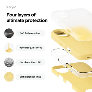 Foto 4 | Foto 4 | Funda De Teléfono Elago Compatible Con Iphone 16 Plus De Silicona Amarilla - Venta Internacional.