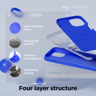 Foto 4 | Foto 4 | Funda De Silicona Líquida Elago Para Iphone 15 Plus, Color Azul Cobalto - Venta Internacional.