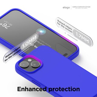 Foto 5 | Foto 5 | Funda De Silicona Líquida Elago Para Iphone 15 Plus, Color Azul Cobalto - Venta Internacional.
