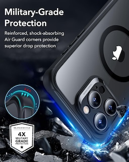 Foto 4 | Foto 4 | Funda De Teléfono Esr Para Iphone 16 Pro Max Con Vidrio Templado Negro - Venta Internacional.