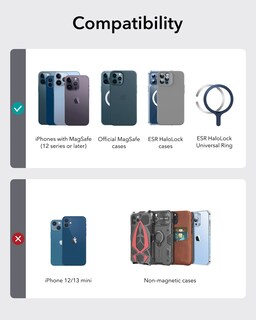 Foto 7 | Foto 7 | Cartera Magnética Esr Halolock Para Iphone 16/15/14/13/12 Azul - Venta Internacional.