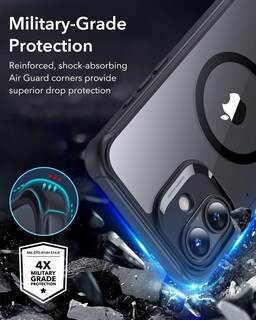 Foto 4 | Foto 4 | Funda De Teléfono Esr Para Iphone 16 Con Vidrio Templado Negro Transparente - Venta Internacional.