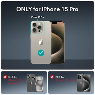 Foto 2 | Foto 2 | Funda De Teléfono Esr Para Iphone 15 Pro Con Funda Transparente De Vidrio Templado - Venta Internacional.