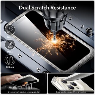 Foto 7 | Foto 7 | Funda De Teléfono Esr Para Iphone 15 Pro Con Funda Transparente De Vidrio Templado - Venta Internacional.