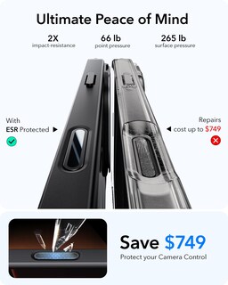 Foto 6 | Foto 6 | Funda De Teléfono Esr Para Iphone 16 Pro Con Control De Cámara Magsafe - Venta Internacional.