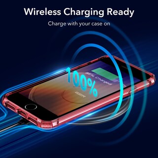 Foto 7 | Foto 7 | Funda De Teléfono Esr Air Armor Clear Red Para Iphone Se (2022) - Venta Internacional.