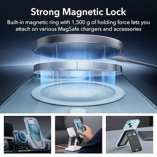 Foto 3 | Foto 3 | Funda De Teléfono Esr Para Iphone 15 Plus, Translúcida, Mate, Azul Transparente - Venta Internacional.
