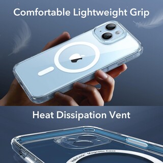 Foto 5 | Foto 5 | Funda De Teléfono Esr Para Iphone 15 Plus, Translúcida, Mate, Azul Transparente - Venta Internacional.