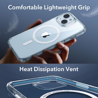 Foto 7 | Foto 7 | Funda De Teléfono Esr Para Iphone 15 Plus, Translúcida, Mate, Azul Transparente - Venta Internacional.