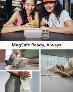 Foto 5 | Foto 5 | Funda De Teléfono Esr Para Iphone 16 Plus De Silicona Con Soporte, Color Canela - Venta Internacional.
