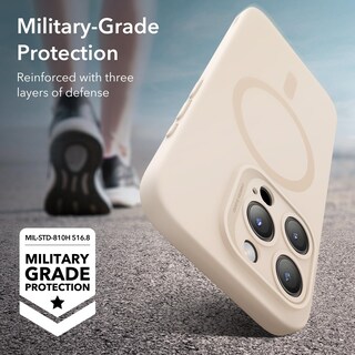 Foto 4 | Foto 4 | Funda Esr Para Iphone 15 Pro Con Magsafe Que Absorbe Los Golpes, Color Canela Claro - Venta Internacional.