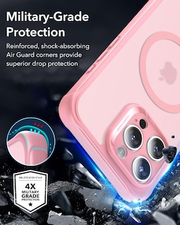 Foto 4 | Foto 4 | Funda De Teléfono Esr Para Iphone 16 Pro Max Con Vidrio Templado Rosa - Venta Internacional.