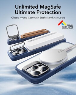 Foto 2 | Foto 2 | Funda De Teléfono Esr Para Iphone 14 Pro Con Magsafe Clear Blue - Venta Internacional.