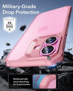 Foto 3 | Foto 3 | Funda De Teléfono Esr Air Armor Series Para Iphone 16, Rosa Esmerilado - Venta Internacional.