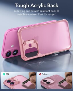Foto 5 | Foto 5 | Funda De Teléfono Esr Air Armor Series Para Iphone 16, Rosa Esmerilado - Venta Internacional.