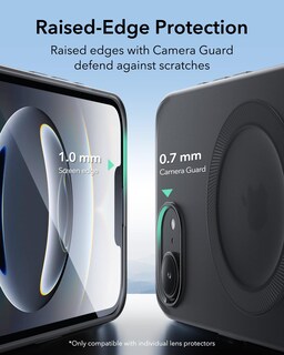 Foto 7 | Foto 7 | Funda Esr Halolock Zero Clear Para Iphone 16e, Color Negro Esmerilado - Venta Internacional.