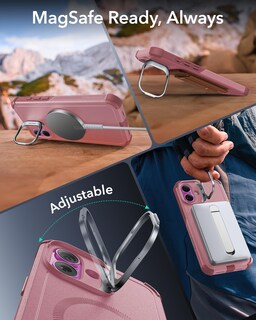 Foto 6 | Foto 6 | Funda Esr Para Iphone 16 Con Soporte, Protección Contra Caídas De Grado Militar De 23 Pies Con Botón - Venta Internacional.